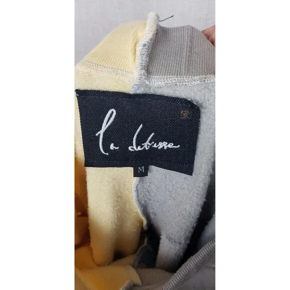 La Detresse Acid Wash Distressed Sweatpants M Colorful‎ Two Tone Artsy Grafitti - Picture 5 of 7